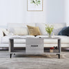 Grauer Couchtisch Konstantin 102x50x40cm (Holz)