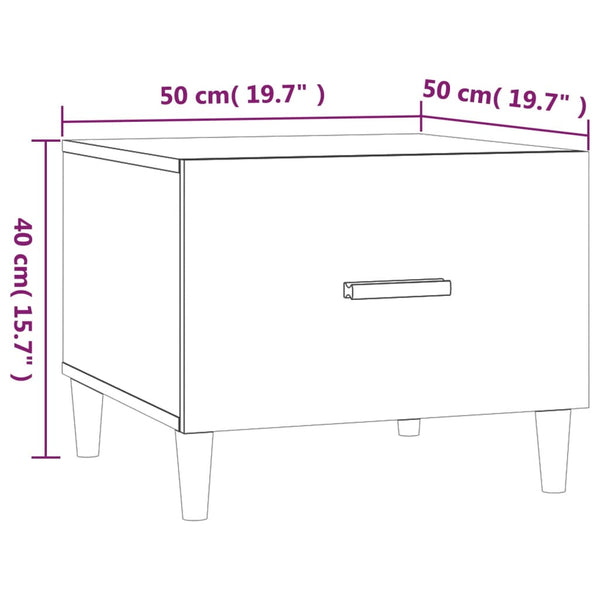 Couchtisch Cately grau 50x50x40cm (Holz)