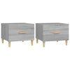 Graue Couchtische Cately 50x50x40cm (2er Set Sonoma Holz)