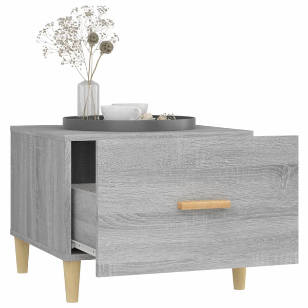 Graue Couchtische Cately 50x50x40cm (2er Set Sonoma Holz)