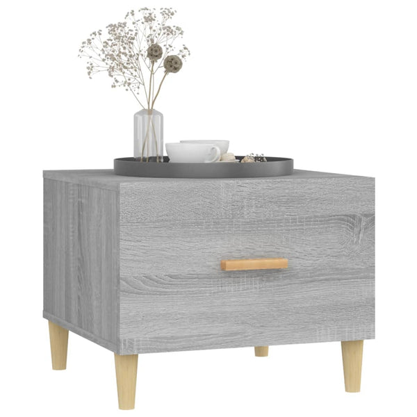 Graue Couchtische Cately 50x50x40cm (2er Set Sonoma Holz)