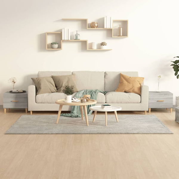 Graue Couchtische Cately 50x50x40cm (2er Set Sonoma Holz)