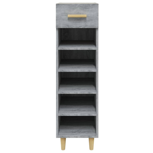 Grauer Schuhschrank Simie 30x35x105cm (Holz)
