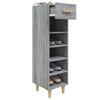Grauer Schuhschrank Simie 30x35x105cm (Holz)