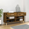 Schuhschrank Rauchereiche Milucu 102x35x55cm (Holz)