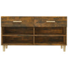Schuhschrank Rauchereiche Milucu 102x35x55cm (Holz)