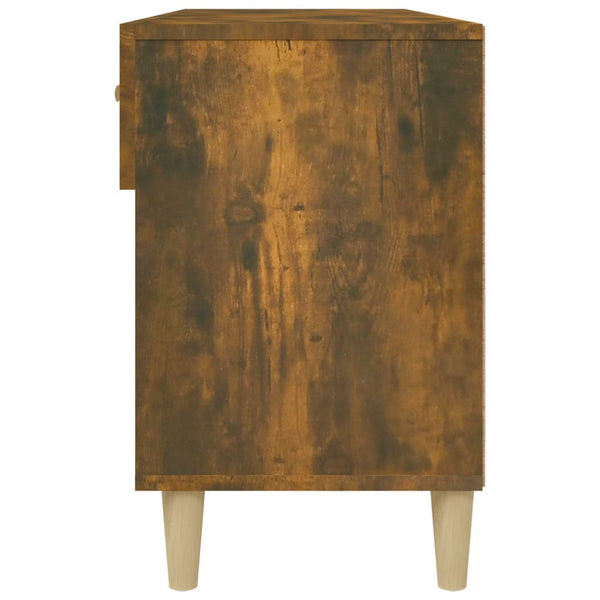 Schuhschrank Rauchereiche Milucu 102x35x55cm (Holz)