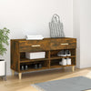 Schuhschrank Rauchereiche Milucu 102x35x55cm (Holz)