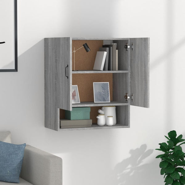 Grauer Wandschrank Adeliny 60x31x70cm (Holz)