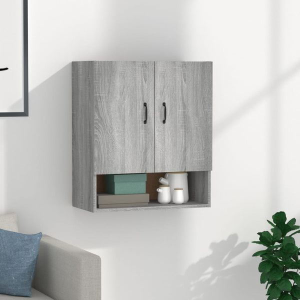 Grauer Wandschrank Adeliny 60x31x70cm (Holz)