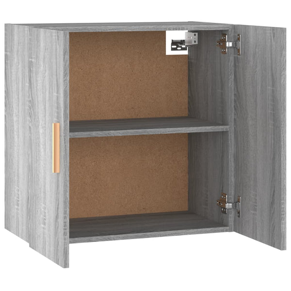 Grauer TV-Wandschrank Pisarov 60x30x60cm (Holz)