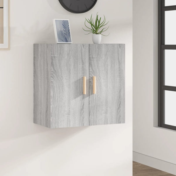 Grauer TV-Wandschrank Pisarov 60x30x60cm (Holz)