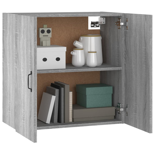 Grauer TV-Wandschrank Jabre 60x31x60cm (Holz)
