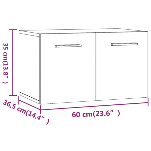 Hängeschrank Rauch-Eiche Corfu 60x36,5x35cm (Holz)