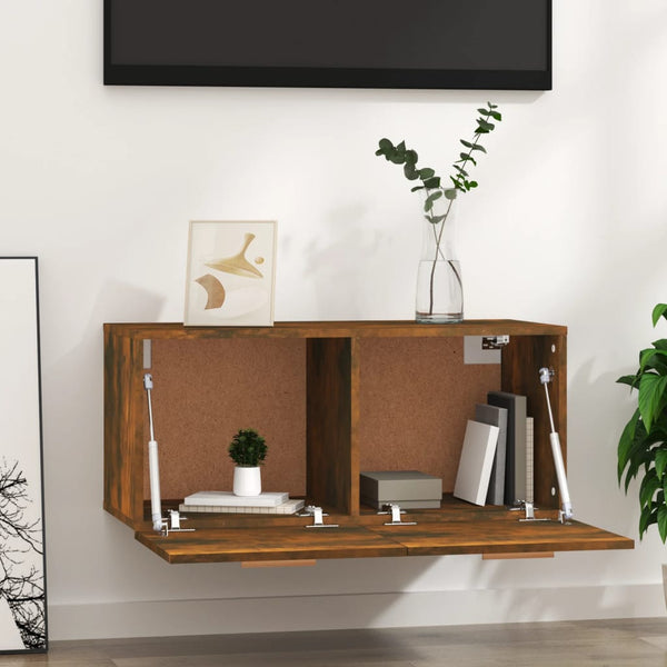 Wildeiche Wandschrank Dusita 80x35x36,5cm (Holz)