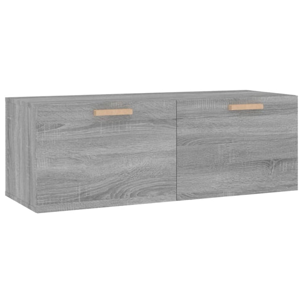 Grauer Wandschrank Marieana 100x36,5x35cm (Holz)