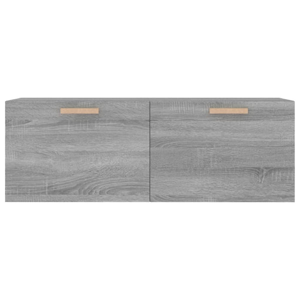 Grauer Wandschrank Marieana 100x36,5x35cm (Holz)