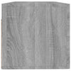 Grauer Wandschrank Marieana 100x36,5x35cm (Holz)
