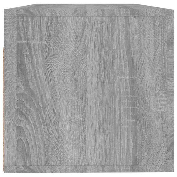Grauer Wandschrank Marieana 100x36,5x35cm (Holz)