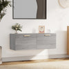 Grauer Wandschrank Marieana 100x36,5x35cm (Holz)