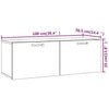 Wildeiche Wandschrank Ilanit 100x36,5x35cm (Holz)