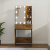 Savutammi peilipöytä led-valoilla Corci 60x40x140cm