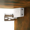 Spiegeleckschrank aus geräucherter Eiche mit LED-Beleuchtung Sergie 76x15x55cm