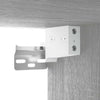 Grauer Spiegelschrank mit LED-Beleuchtung Sergie 76x15x55cm