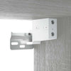 Grauer Spiegelschrank mit LED-Beleuchtung Roby 70x16,5x60cm
