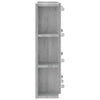 Grauer Spiegelschrank mit LED-Beleuchtung Roby 70x16,5x60cm
