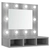 Grauer Spiegelschrank mit LED-Beleuchtung Bliznicov 60x31,5x62cm