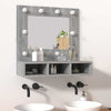 Grauer Spiegelschrank mit LED-Beleuchtung Bliznicov 60x31,5x62cm