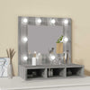 Grauer Spiegelschrank mit LED-Beleuchtung Bliznicov 60x31,5x62cm