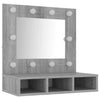 Grauer Spiegelschrank mit LED-Beleuchtung Bliznicov 60x31,5x62cm