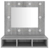 Grauer Spiegelschrank mit LED-Beleuchtung Bliznicov 60x31,5x62cm