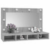 Grauer Spiegelschrank mit LED-Beleuchtung Mariusiana 90x31,5x62cm