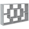 Harmaa seinähylly Welemer 85x16x52,5cm (puinen)