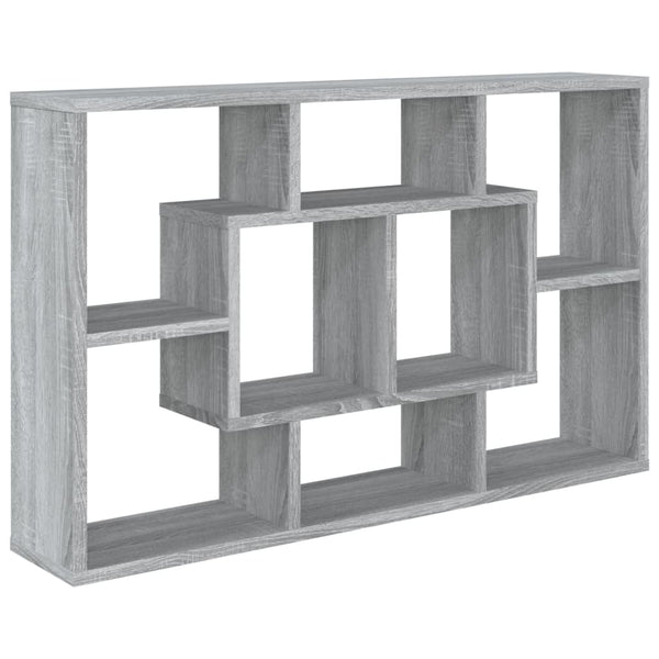 Harmaa seinähylly Welemer 85x16x52,5cm (puinen)