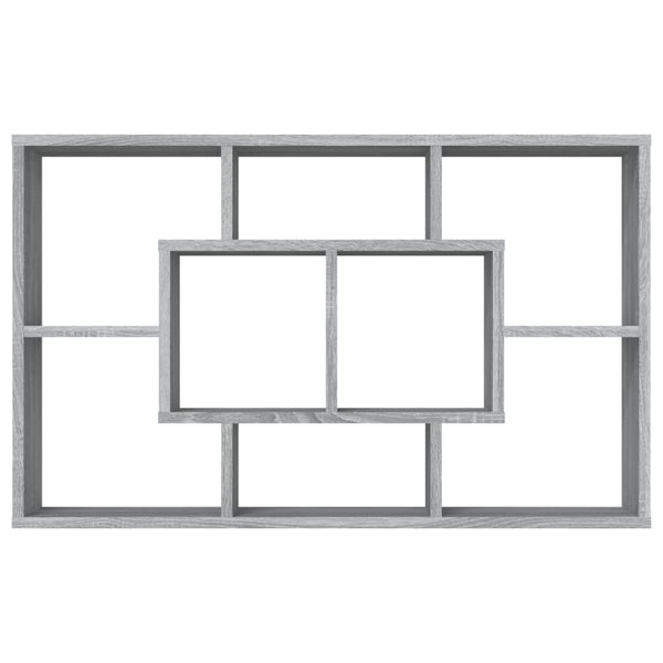 Harmaa seinähylly Welemer 85x16x52,5cm (puinen)