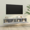 Graue TV-Wandschränke Concept 100x30x30cm (2 St., Sonoma, Holz)