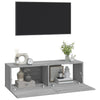 Graue TV-Wandschränke Concept 100x30x30cm (2 St., Sonoma, Holz)