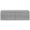 Graue TV-Wandschränke Concept 100x30x30cm (2 St., Sonoma, Holz)
