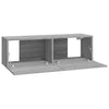 Graue TV-Wandschränke Concept 100x30x30cm (2 St., Sonoma, Holz)