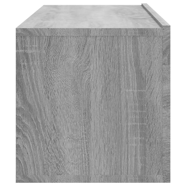 Graue TV-Wandschränke Concept 100x30x30cm (2 St., Sonoma, Holz)