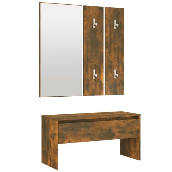 Dielenmöbel-Set Sofie (Räuchereiche Holz)