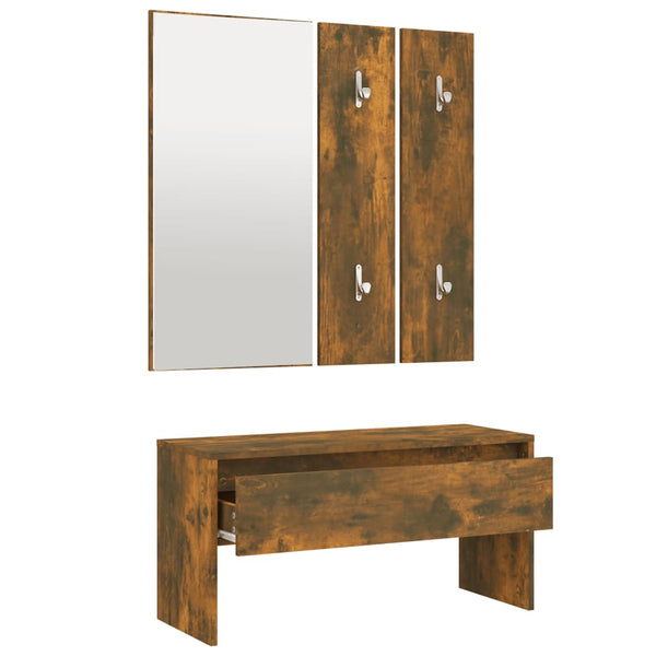 Dielenmöbel-Set Sofie (Räuchereiche Holz)