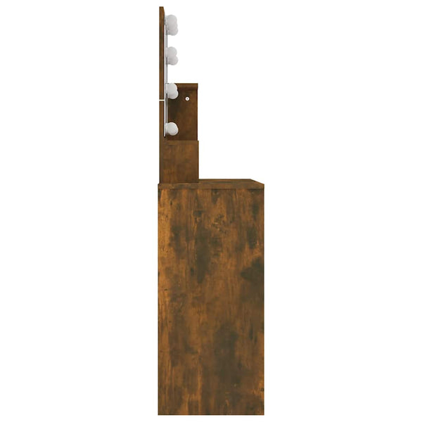 Savutammi Schminktisch mit LED-Beleuchtung Gioni 86,5x35x136cm