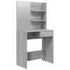 Grauer Schminktisch Nilda 74,5x40x141cm (Sonoma)