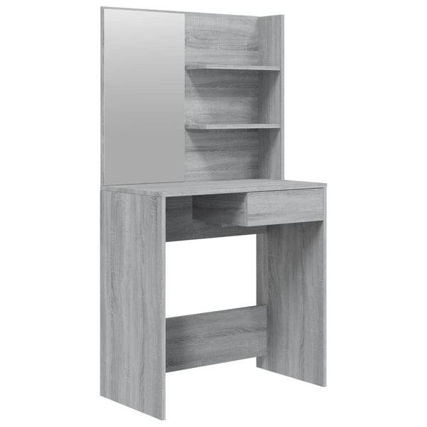 Grauer Schminktisch Nilda 74,5x40x141cm (Sonoma)