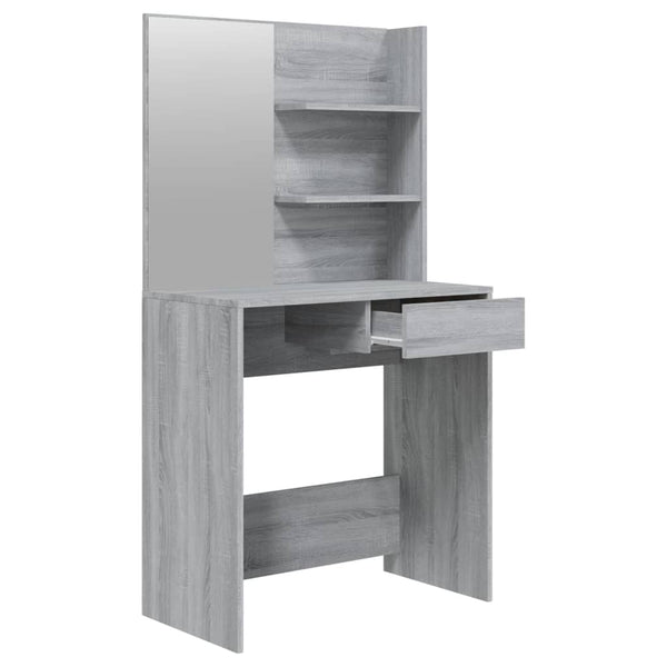 Grauer Schminktisch Nilda 74,5x40x141cm (Sonoma)